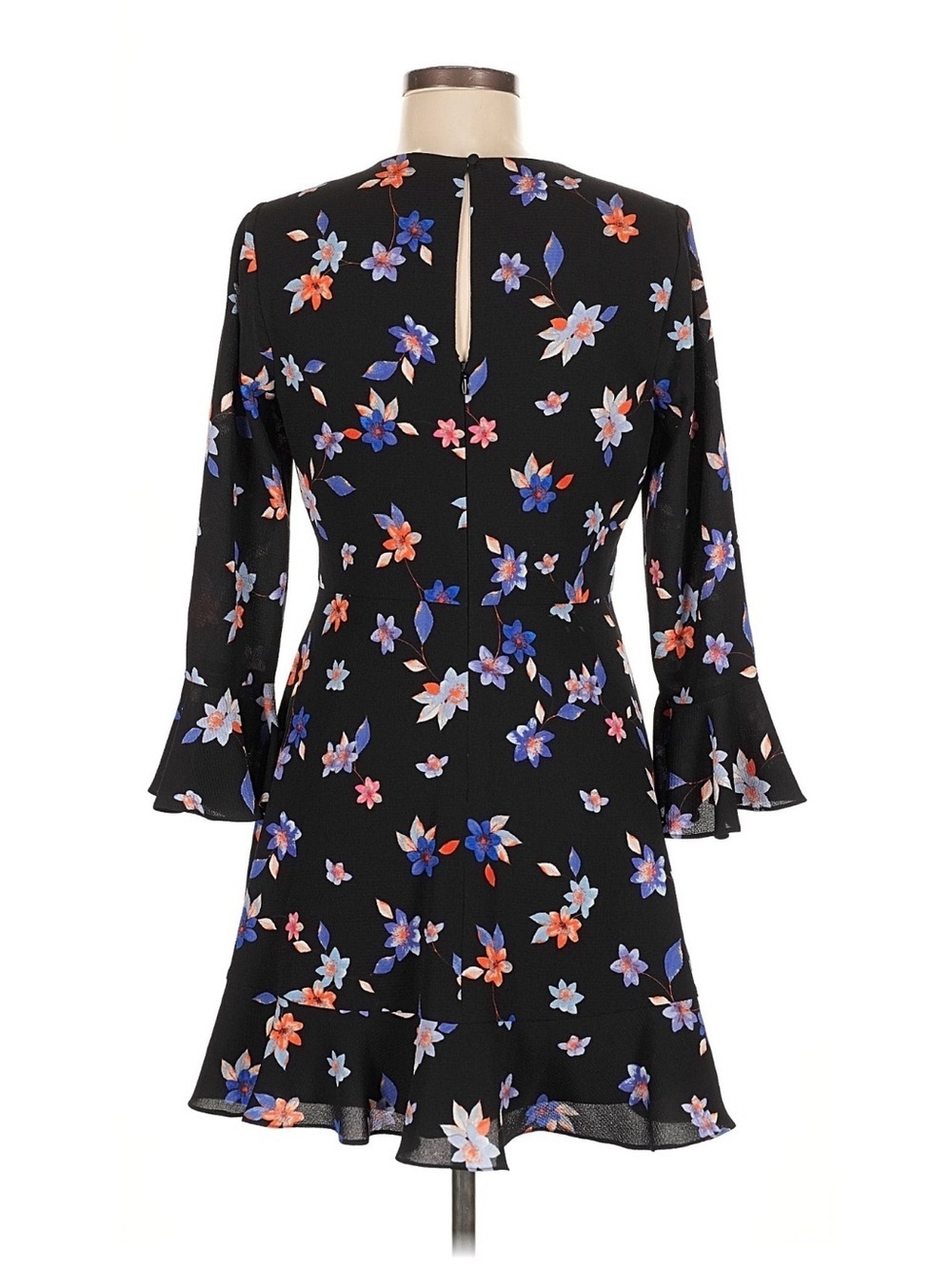 Eliza J Floral Flare Cuff Dress 4P - Picture 4 of 7